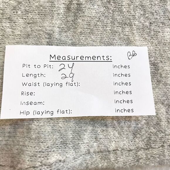 Men's Upwest Soft Gray Crewneck Sweater with tan accents sz. Medium #BB - Picture 3 of 7